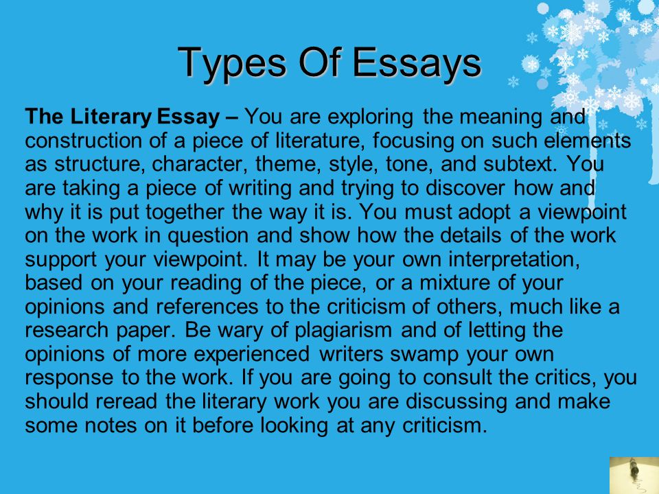 Examples Of A Thesis Statement For An Essay Types Of Essays The Literary Best English Essay also Thesis Statements For Argumentative Essays How To Write Essays Some Helpful Tips Contents Cut The Waffle Protein Synthesis Essay