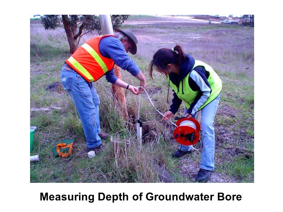 Measuring Depth of Groundwater Bore