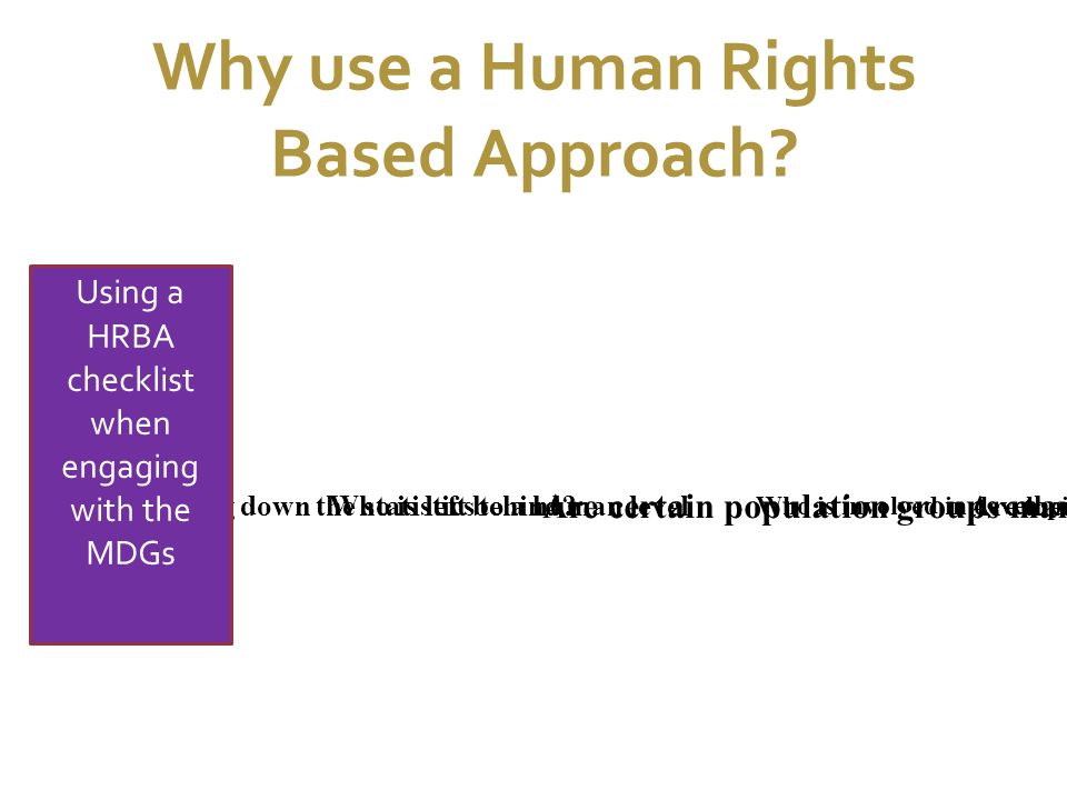 7/1/11 Why use a Human Rights Based Approach.