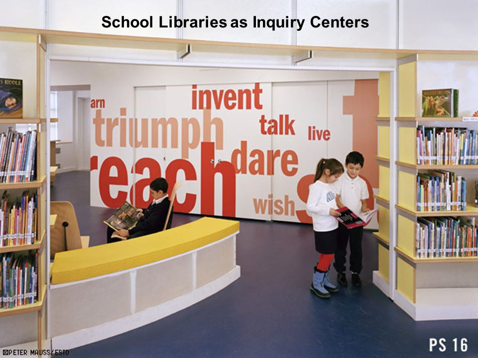 Possible school. Оформление библиотеки в начальной школе. School Library.