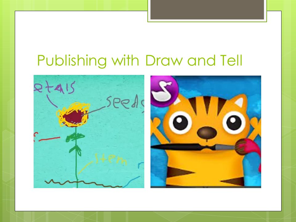 Publishing with Draw and Tell