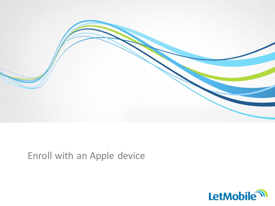 Enroll with an Apple device