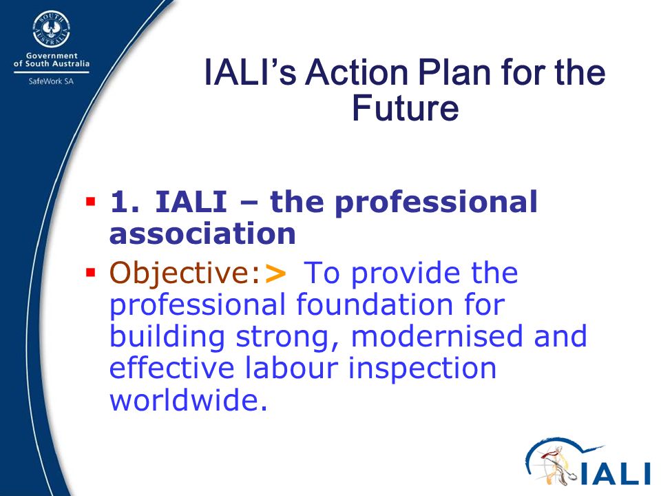 3 IALI’s Action Plan for the Future  1.