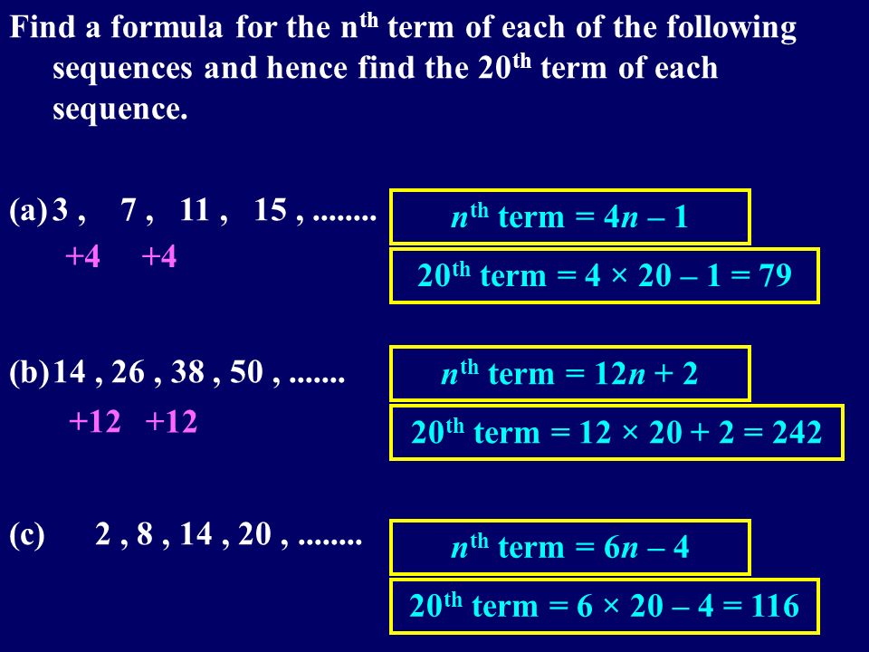 Find A Formula Connecting The Variables In Each Table Below G P A F X E F Ppt Download