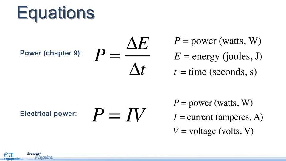 Electrical power. Objectives Use the equation for electrical power to solve  circuit problems. Understand basic concepts for home electricity usage and.  - ppt download
