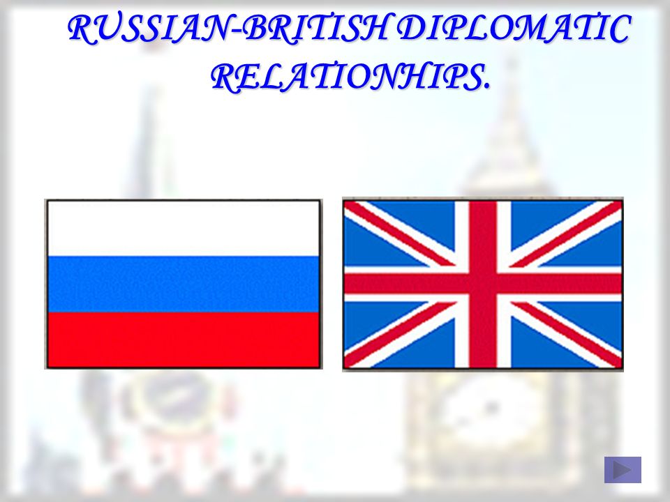 British and Russian. British and Russia. Russian in britain
