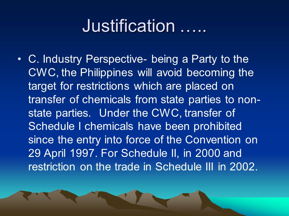 PHILIPPINE COMPLIANCE WITH THE CHEMICAL WEAPONS CONVENTION. - ppt download