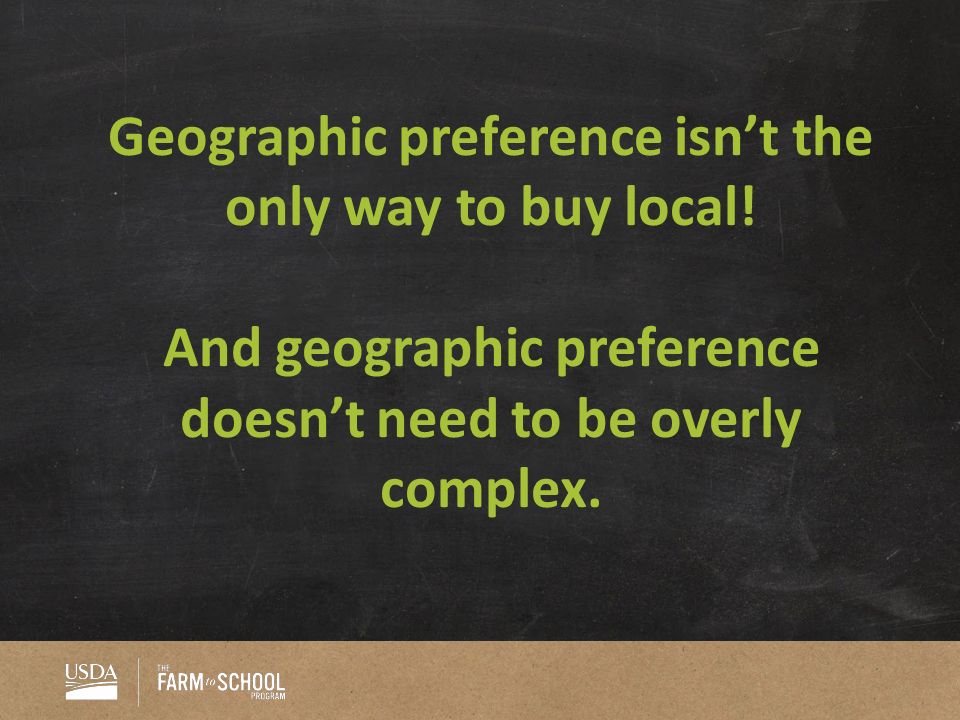 Geographic preference isn’t the only way to buy local.