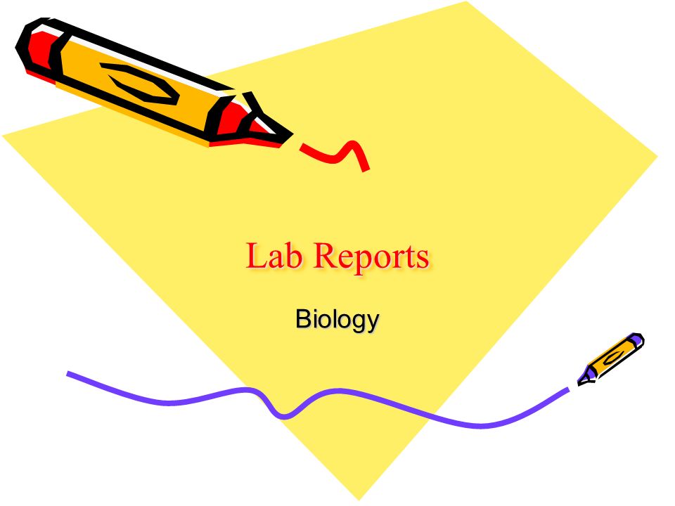 Lab Reports Biology