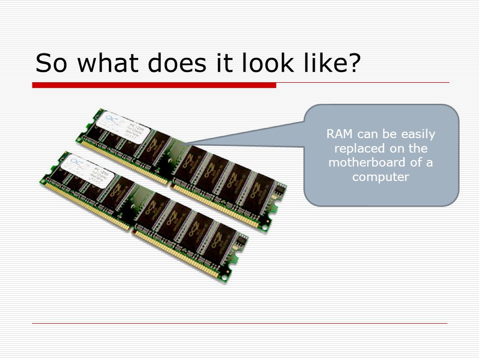 ROM RAM and Virtual Memory  Lesson Objective: Understand the difference  between ROM, RAM and the purpose of Virtual Memory  Learning Outcome:  Define. - ppt download