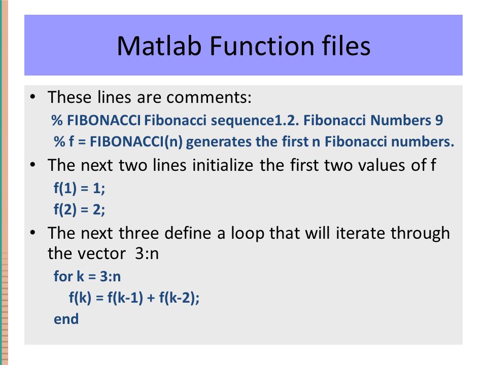 Numerical Computation Lecture 2: Introduction to Matlab Programming ...