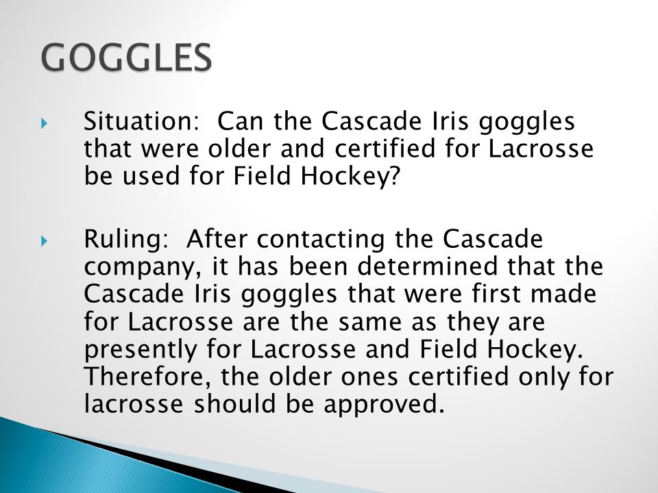 Cascade iris goggles hotsell