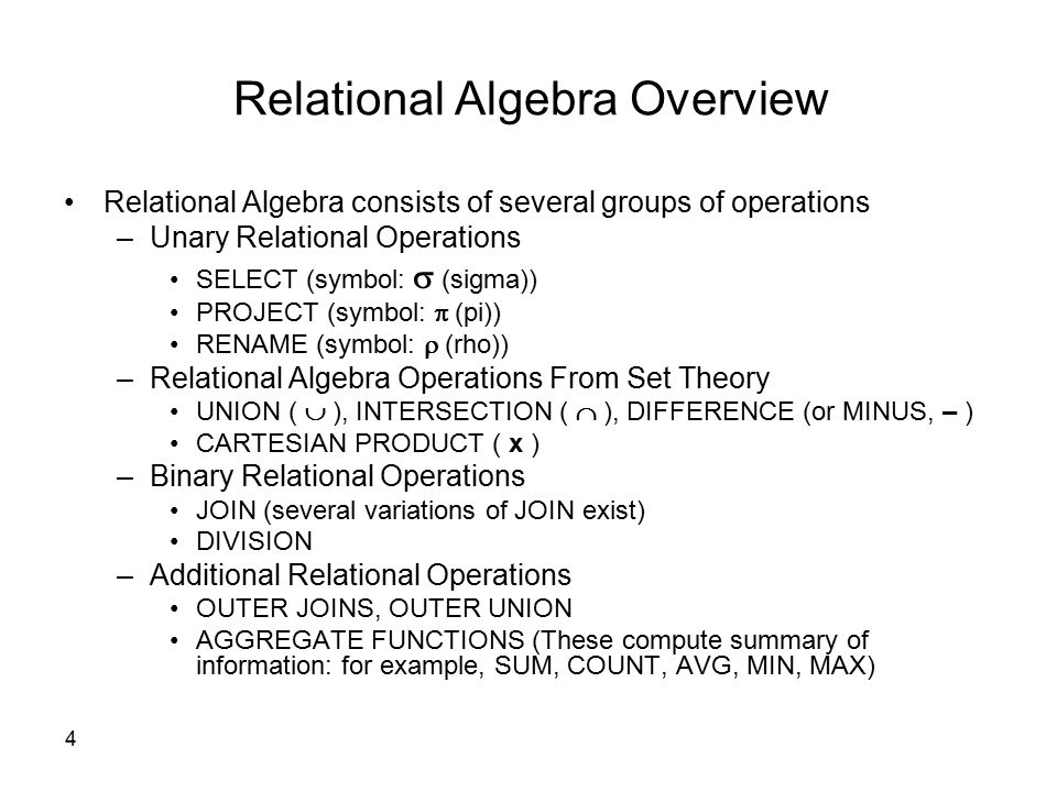 بسم الله الرحمن الرحيم Lecture (9) 1. Chapter 6 The Relational Algebra and  Calculus ppt download