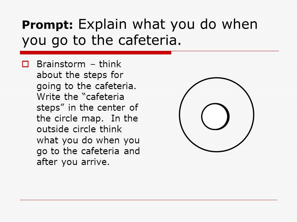 Prompt: Explain what you do when you go to the cafeteria.