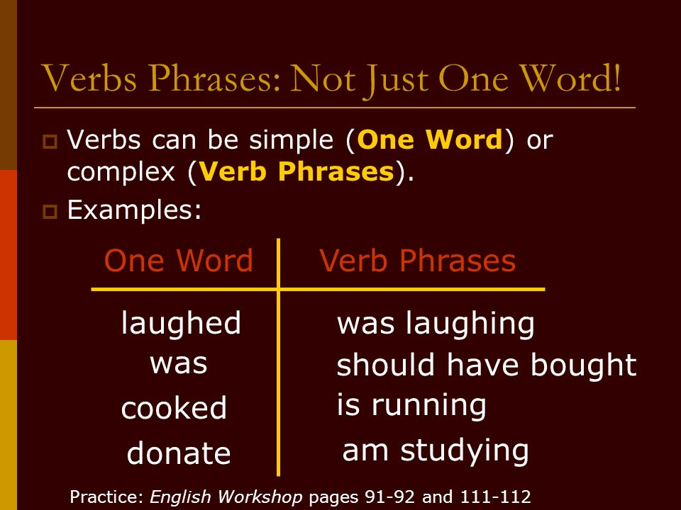 Sentence Diagramming Part 2 Verbs Verb Phrases Ppt Download