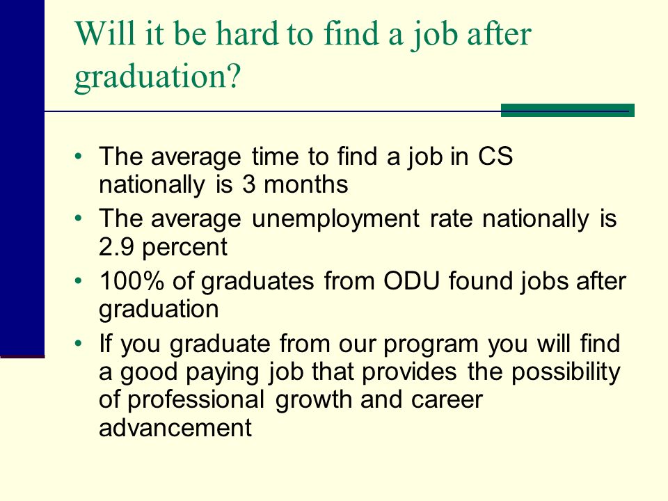 cs 110 introduction to computer science frequently asked questions average time to find a job