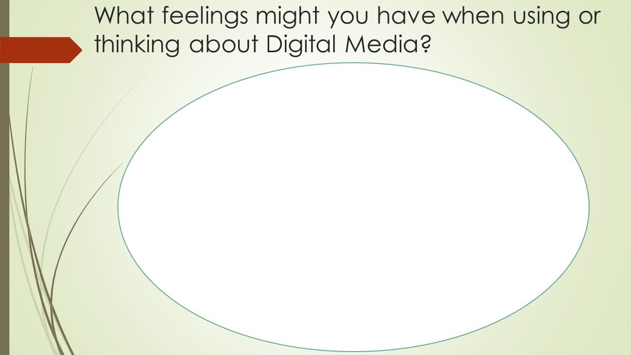 What feelings might you have when using or thinking about Digital Media