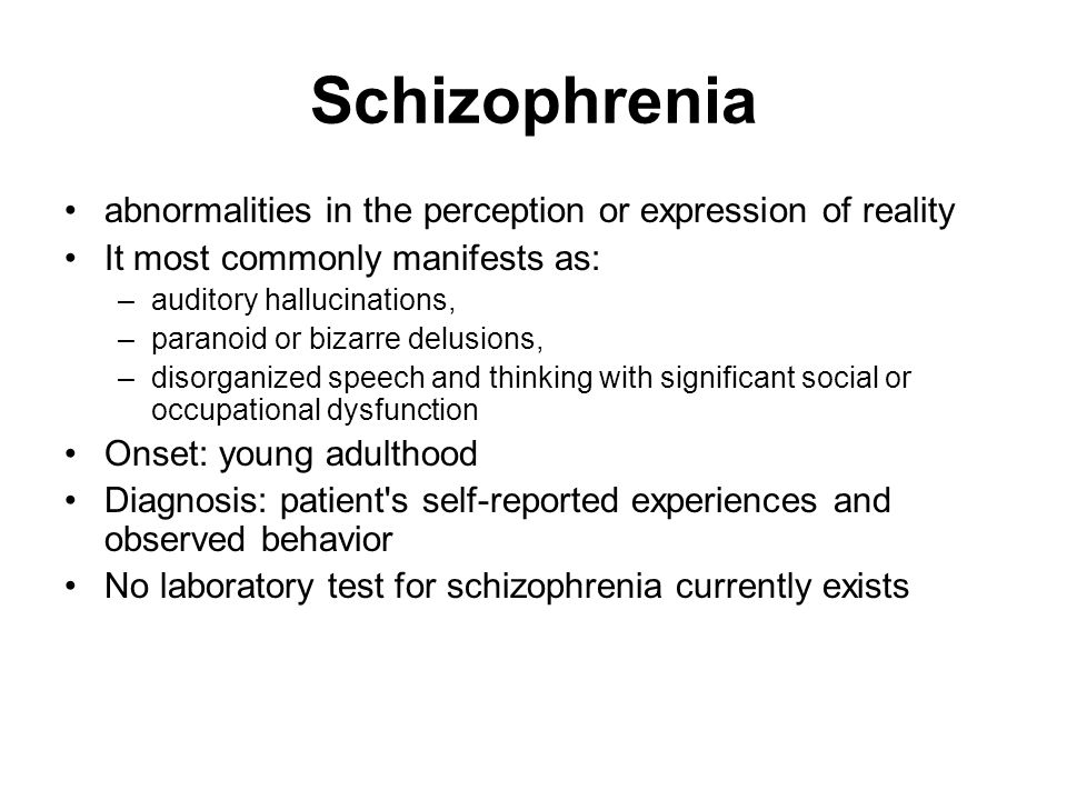 schizophrenia auditory hallucinations