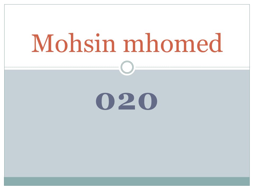 020 Mohsin mhomed