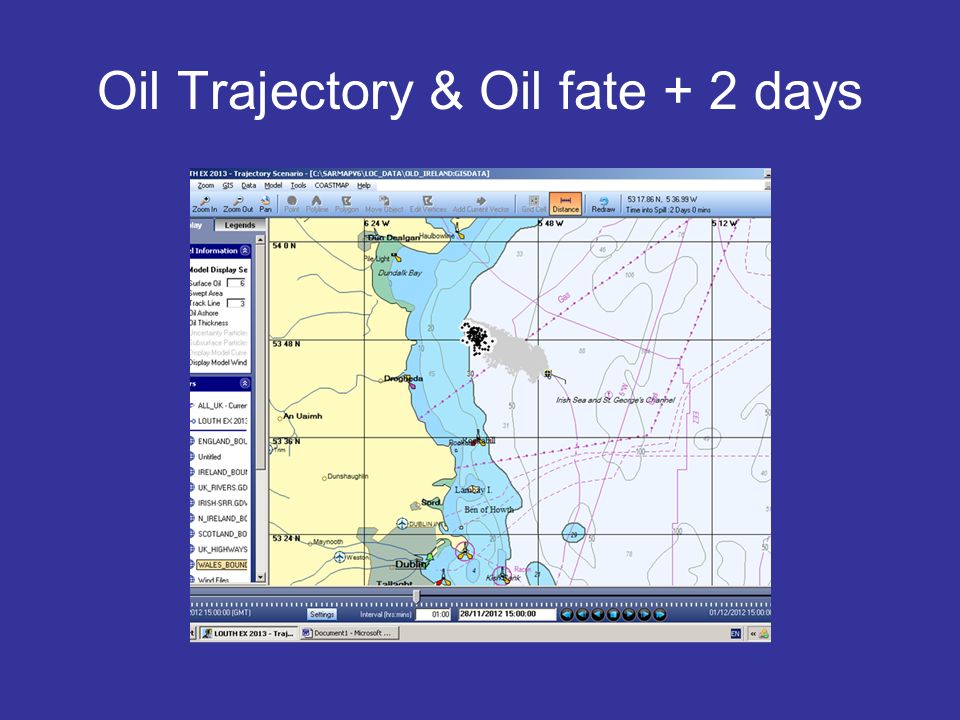 Oil Trajectory & Oil fate + 2 days