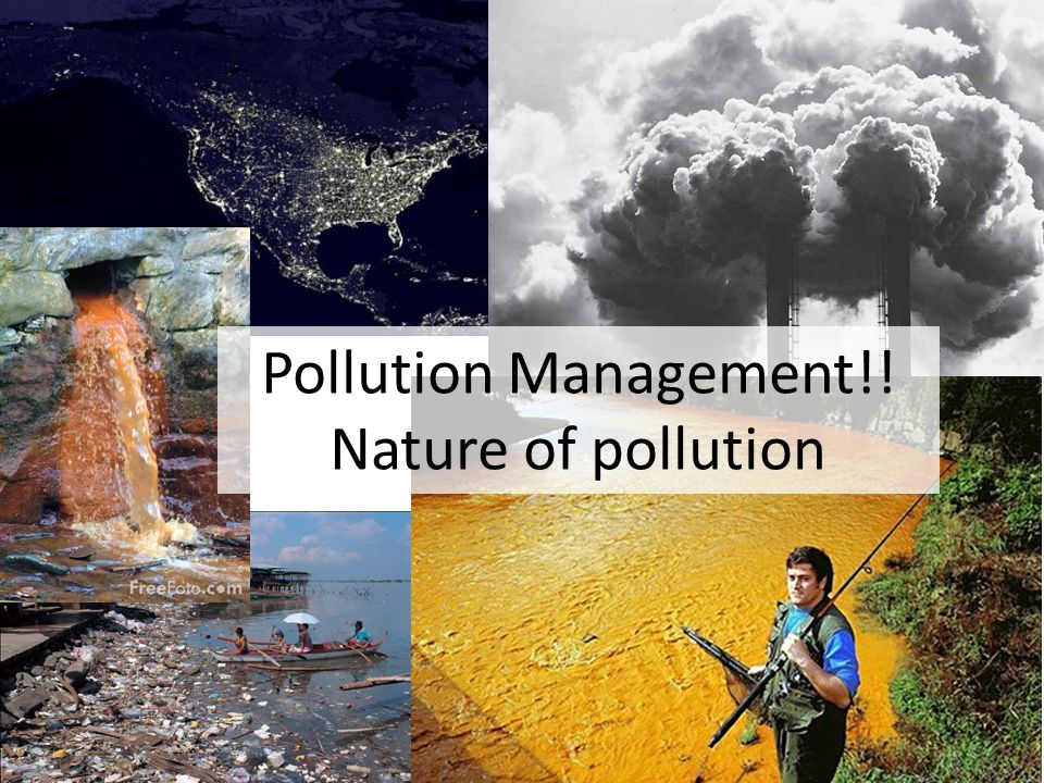 3 types of pollution
