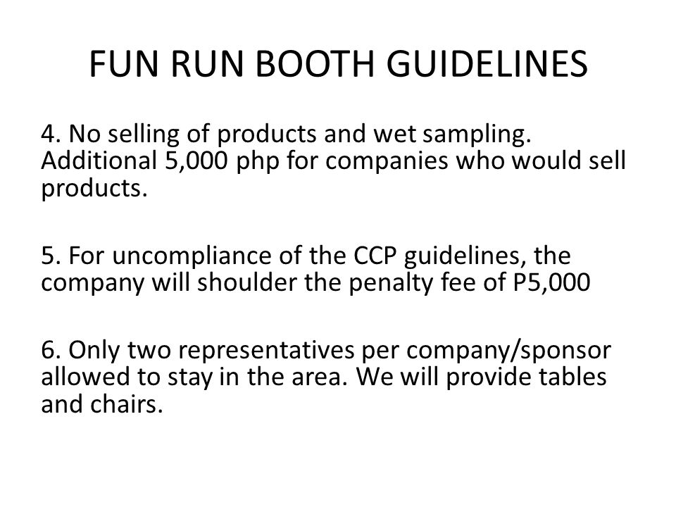 Race Venue And Set Up 12am Stage Set Up 3 4am Booth Set Up Ppt