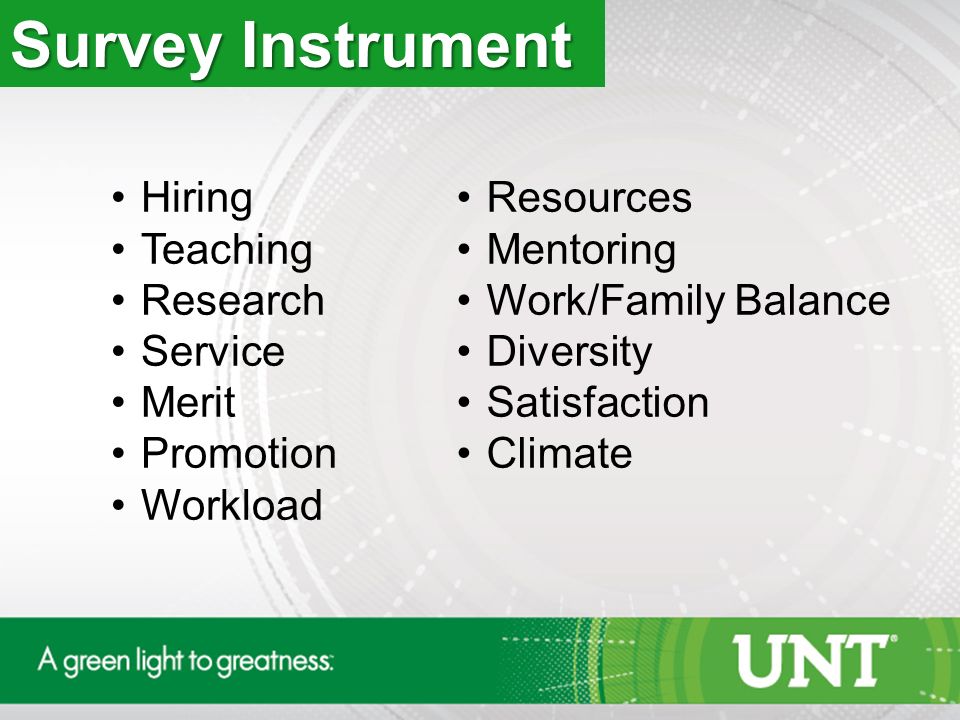 Hiring Teaching Research Service Merit Promotion Workload Resources Mentoring Work/Family Balance Diversity Satisfaction Climate Survey Instrument