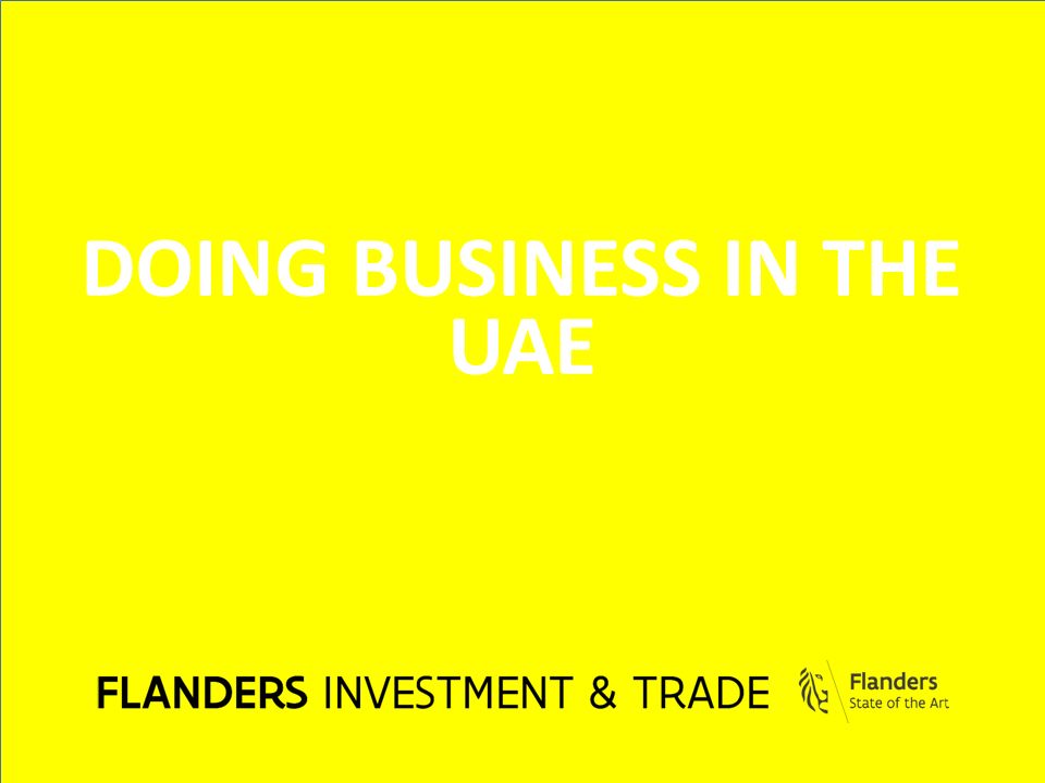 DOING BUSINESS IN THE UAE