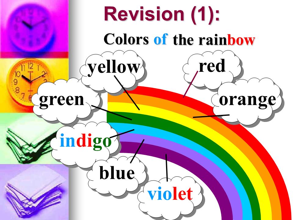 rainbow colors indigo