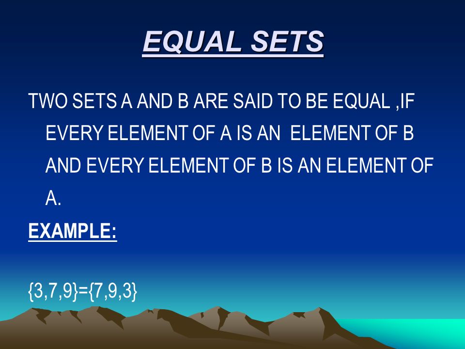 DEFINITION:SETS A SET IS A WELL-DEFINED COLLECTION OF OBJECTS. EXAMPLES:  1.THE SET OF STUDENTS IN A CLASS. 2.THE SET OF VOWELS IN ENGLISH ALPHABETS.  - ppt download