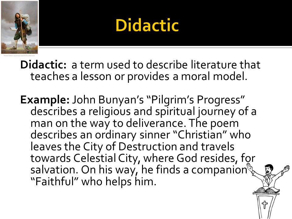 what is didactic in literature