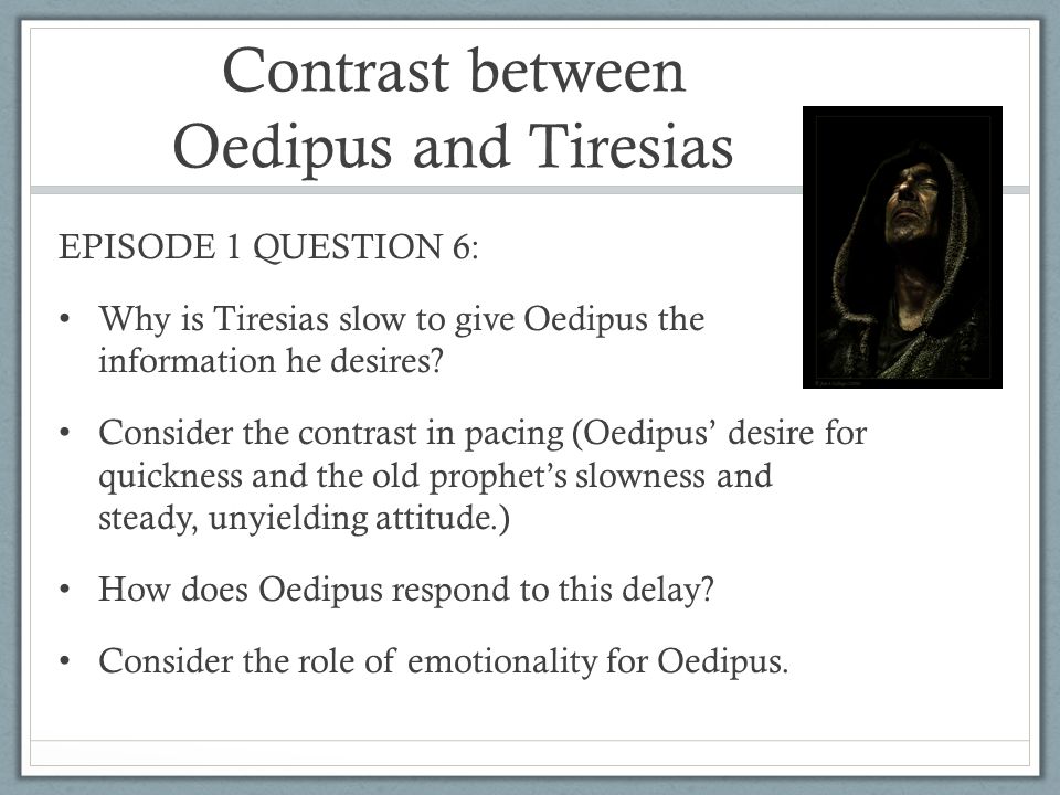 Dramatic irony between oedipus and creon