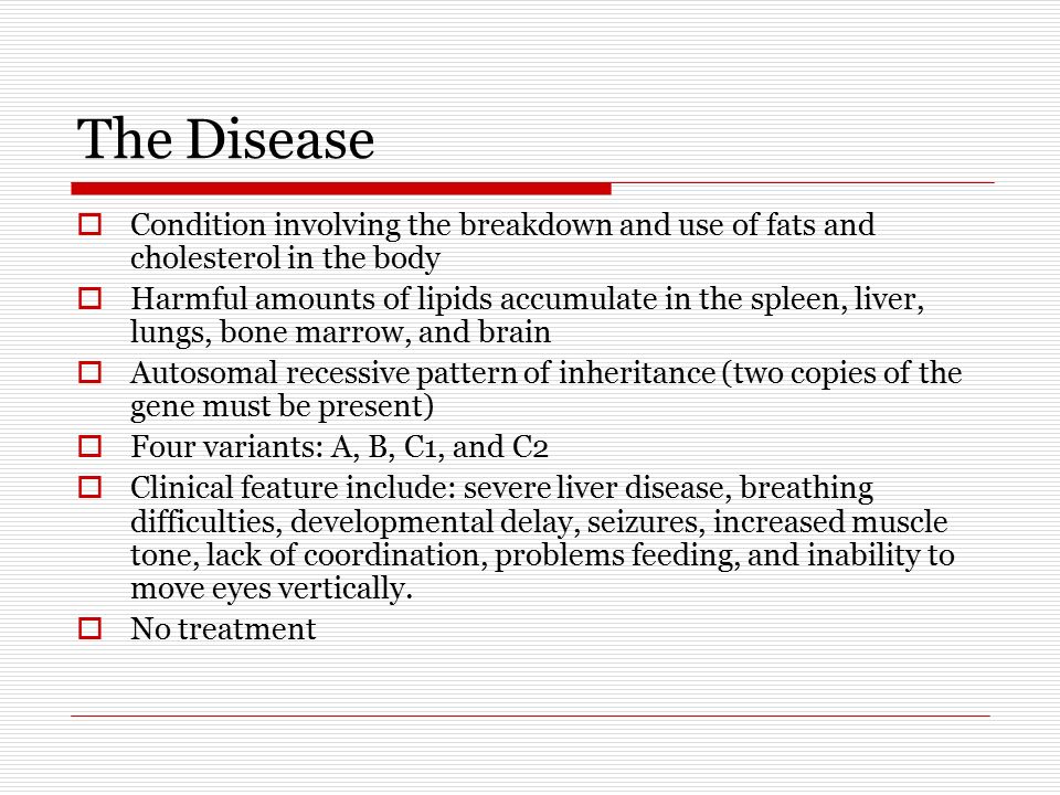 Niemann–Pick disease - Wikipedia