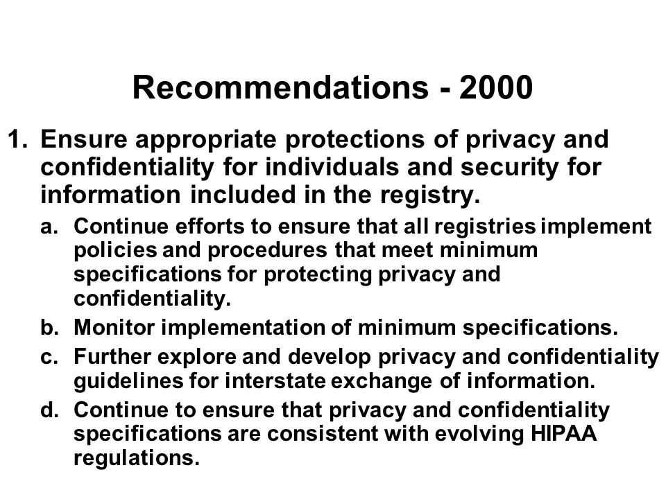 NVAC Progress Report On Immunization Information Systems Alan R. Hinman ...