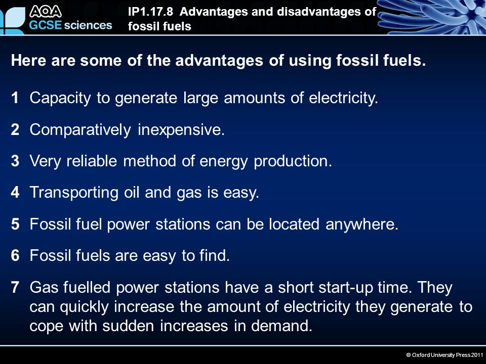 advantages of fossil fuel power stations