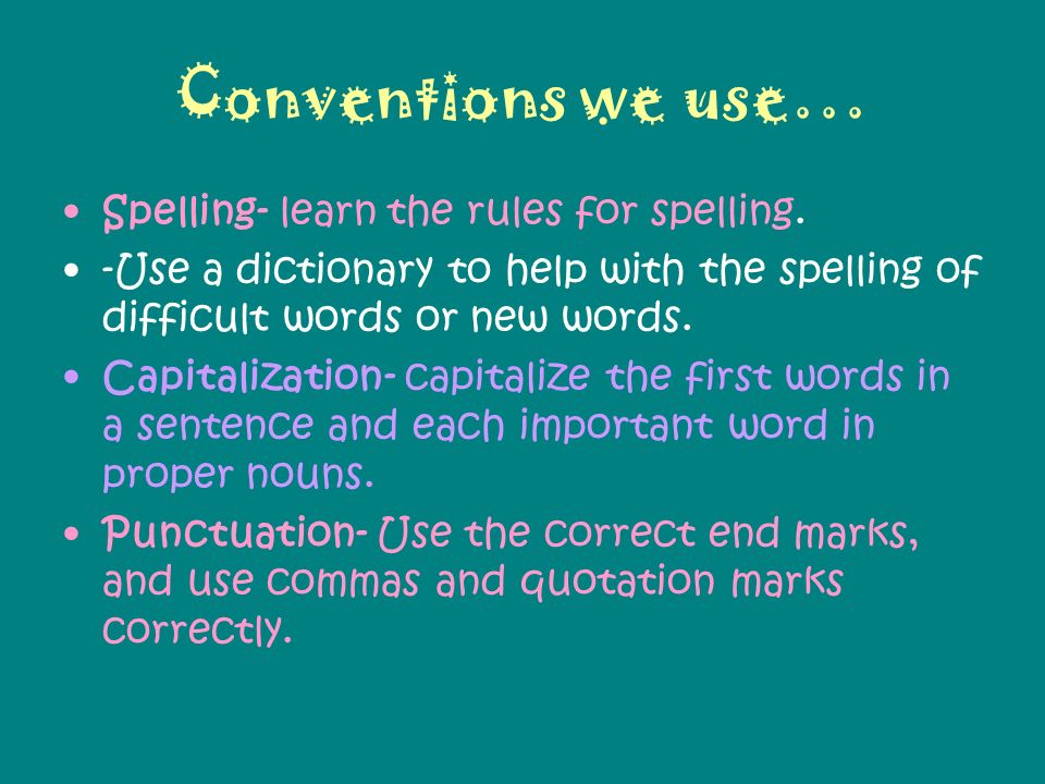 conventions definition english