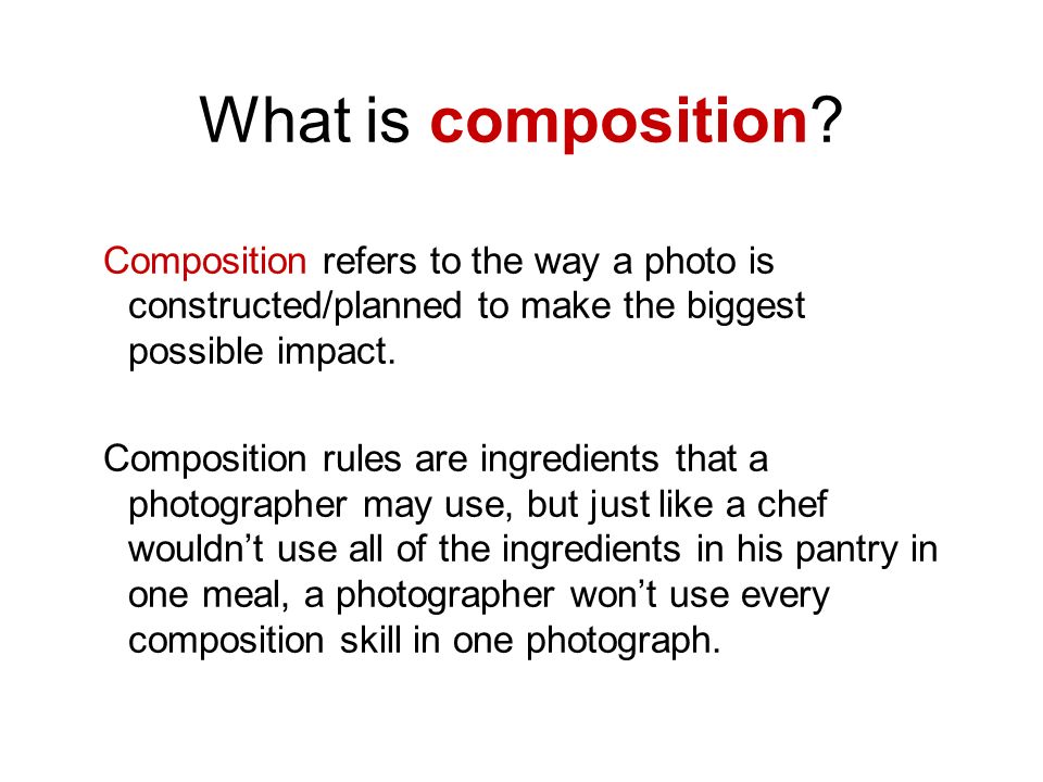 What is composition.