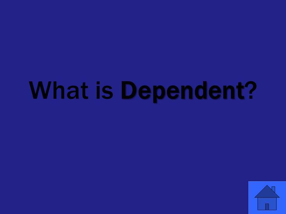 Dependent What is Dependent