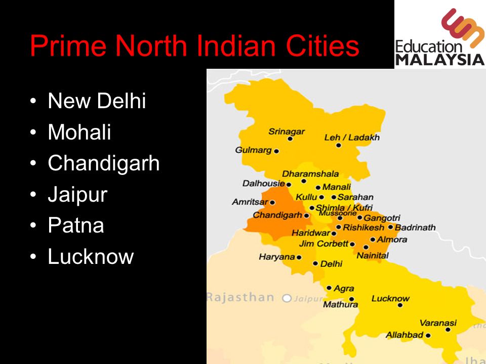 Prime North Indian Cities New Delhi Mohali Chandigarh Jaipur Patna Lucknow