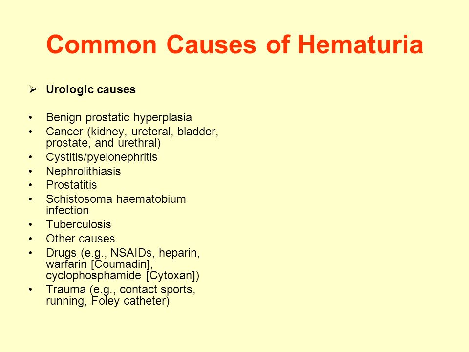 prostatitis hematuria