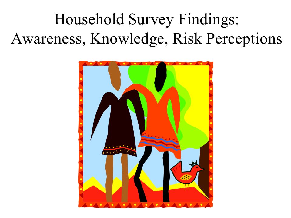 Household Survey Findings: Awareness, Knowledge, Risk Perceptions
