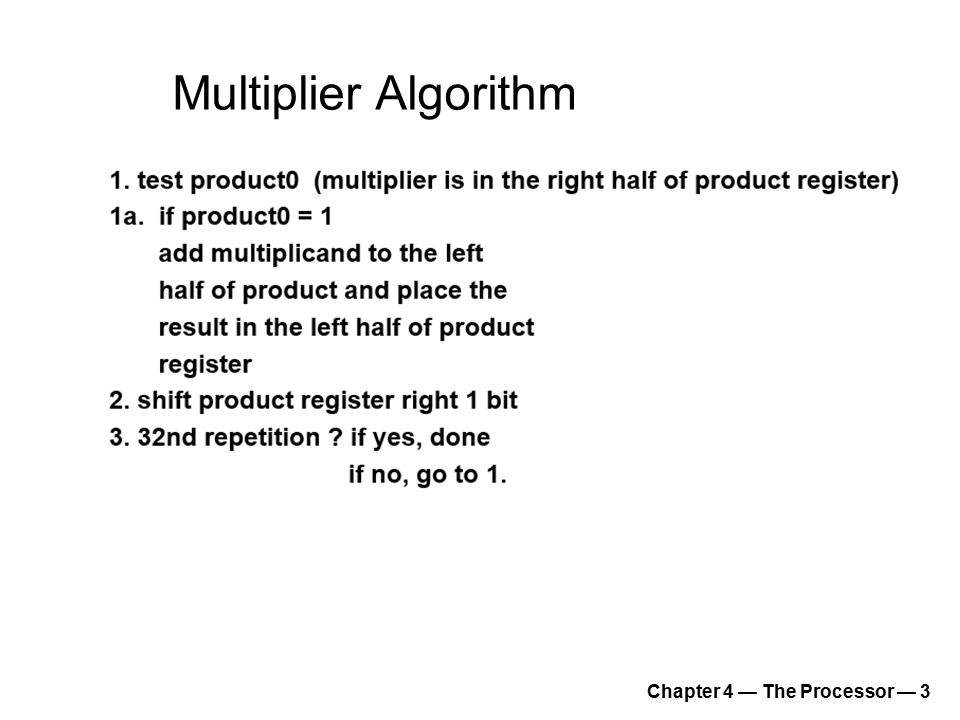 Computer Organization And Design Chapter 4 The Processor Ppt Download