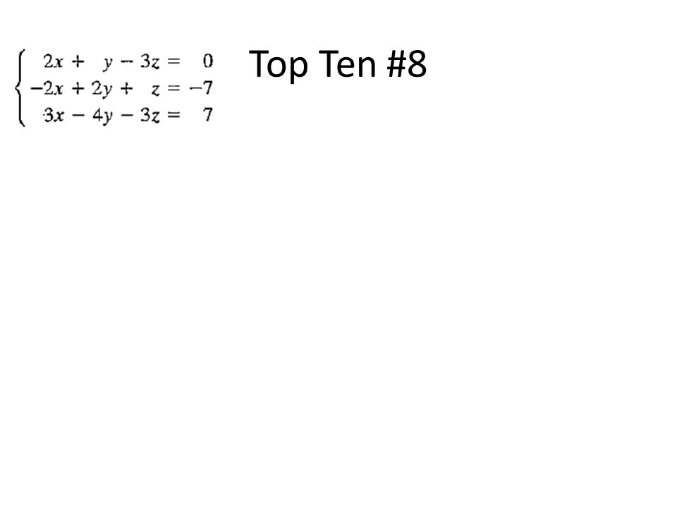 Top Ten #8