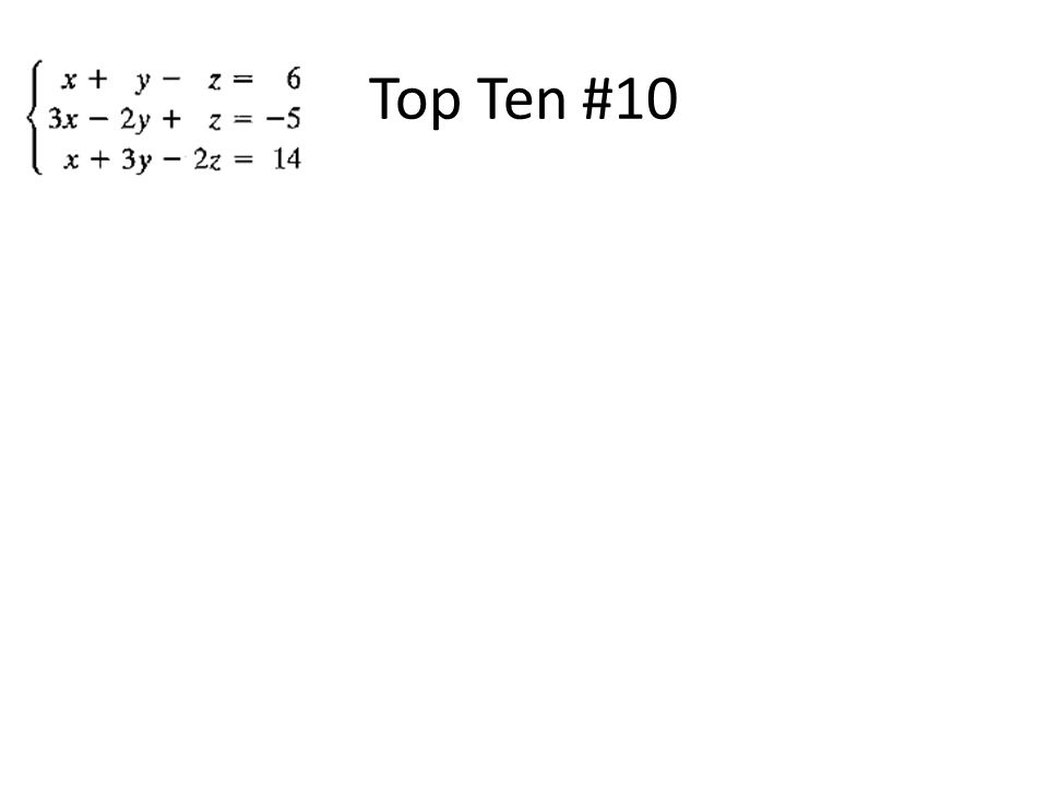 Top Ten #10