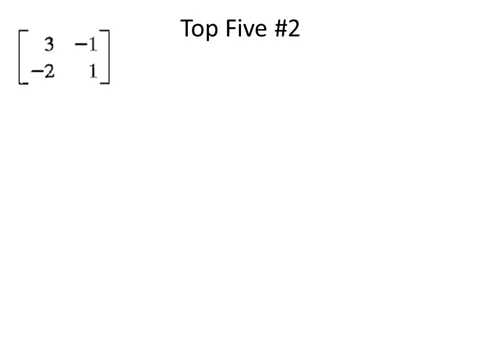 Top Five #2