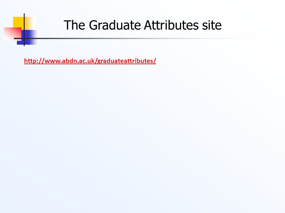 The Graduate Attributes site