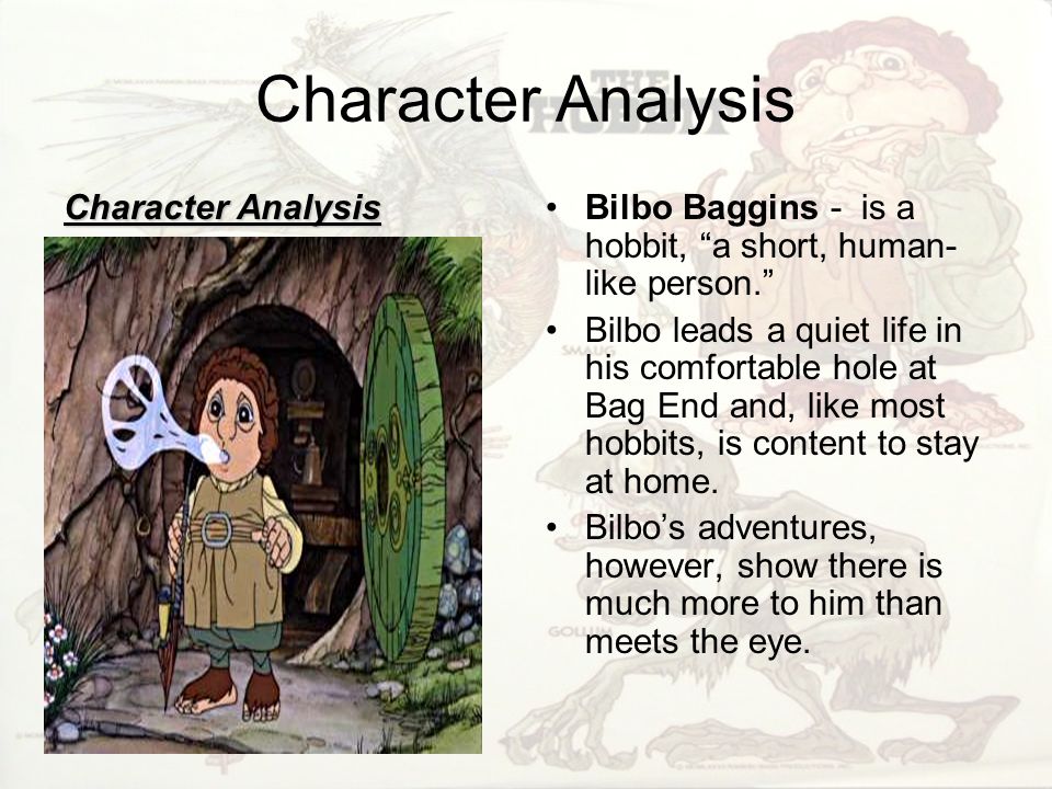 bilbo baggins the hobbit character analysis