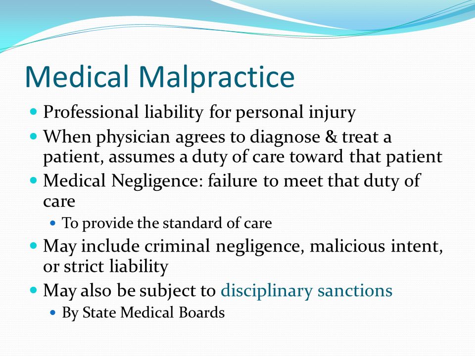 What is the definition of 2025 clinical negligence