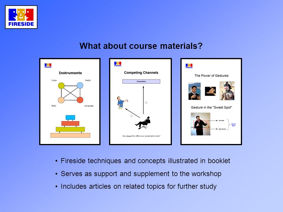 What about course materials.