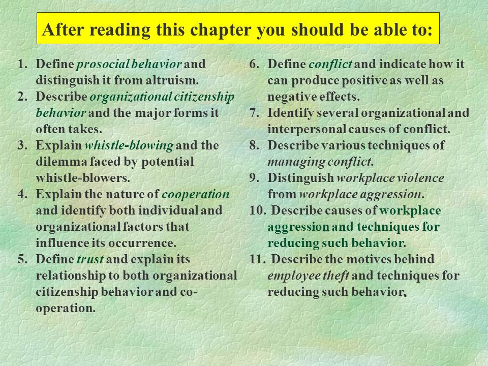 ChapterChapter W ORKING -- AND AGAINST -- PROSOCIAL AND DEVIANT BEHAVIOR ORGANIZATIONS TenTen. ppt download